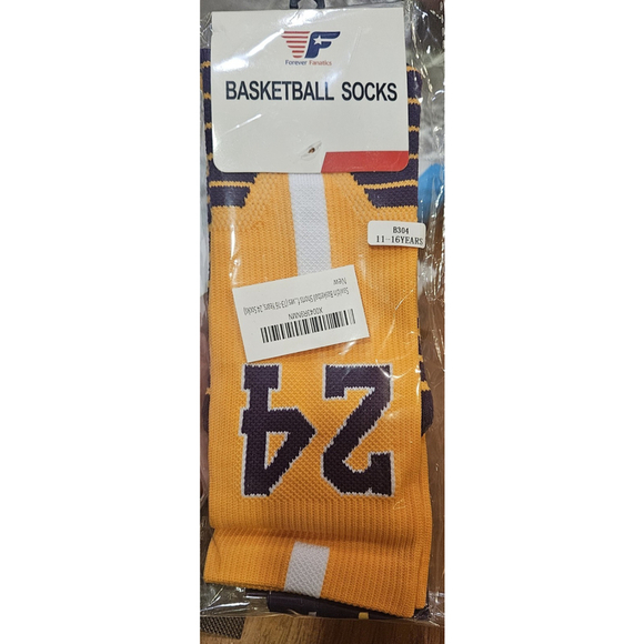 Elite Basketball Socks with Compression & Cushion for Adults and Youth 11-16 - Picture 5 of 5